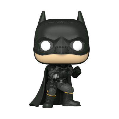 Figura Funko Pop do Batman com máscara preta e fato tático cinza