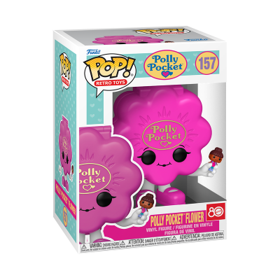 Figura Funko Pop! Polly Pocket flor cor-de-rosa na caixa