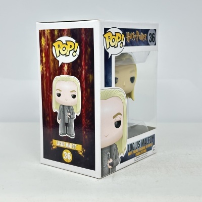 Caixa de figura Pop! de vinil Lucius Malfoy Harry Potter número 36