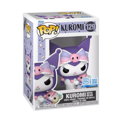 Caixa de figura Funko Pop! Kuromi com urso