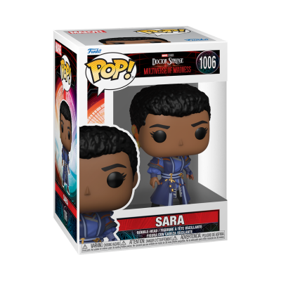 Figura Funko POP! Sara de Doctor Strange na caixa