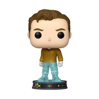 Figura colecionável Funko Pop personagem Star Trek com base decorada