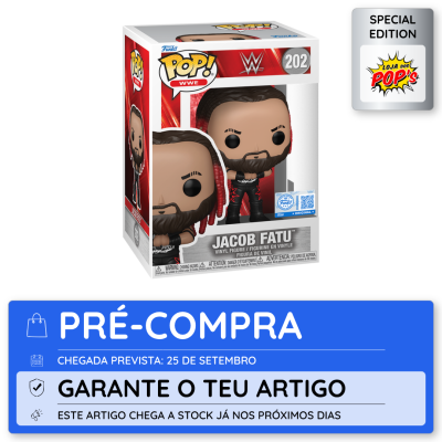 Figura Funko POP WWE Jacob Fatu na caixa