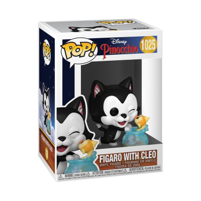 Figura vinyl Figaro com Cleo Disney Pinóquio Nº1025 na caixa