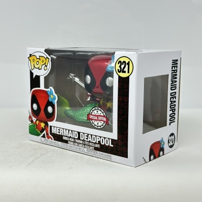 Figura Pop! Deadpool sereia na caixa