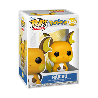 Figura Funko Pop! Raichu Pokémon dentro da embalagem