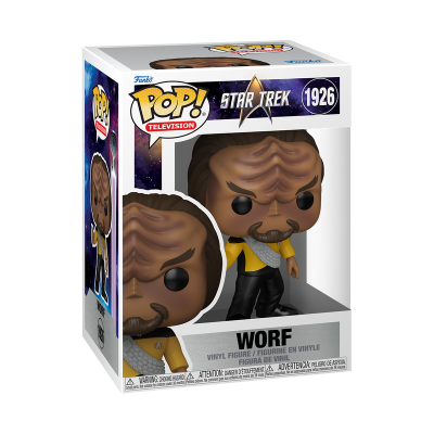 Funko Pop Worf Star Trek figura de vinil na caixa