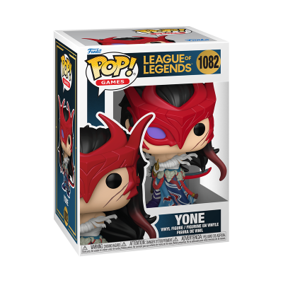 Funko Pop! Yone League of Legends vinil na caixa