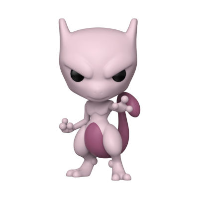 Figura colecionável Mewtwo rosa pálido com detalhes roxos
