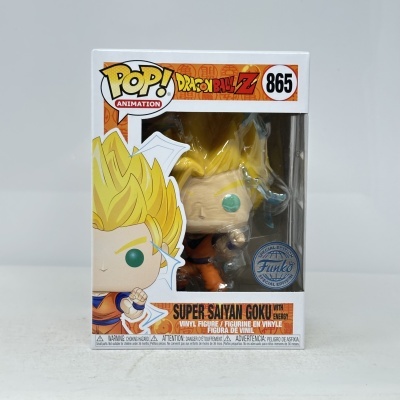 Funko Pop Super Saiyan Goku Dragon Ball Z nº 865 em caixa com selo Special Edition