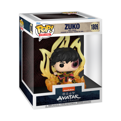 Figura de vinil Funko Pop! Deluxe Zuko com fogo em caixa