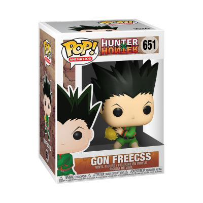 Figura Funko Pop! Gon Freecss de Hunter x Hunter em caixa