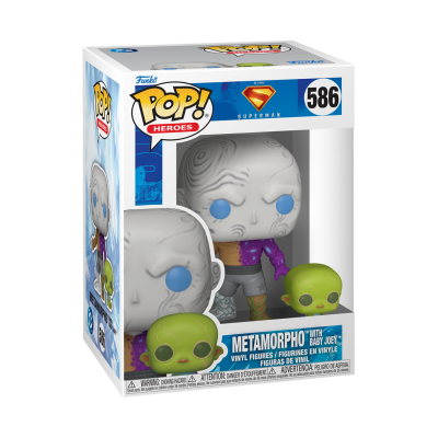 Figura Funko Pop! Metamorpho com Baby Joey em caixa de coleção