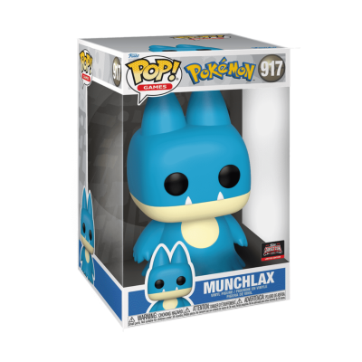 Figura Funko Pop! vinil Munchlax azul creme na caixa transparente Pokémon 917