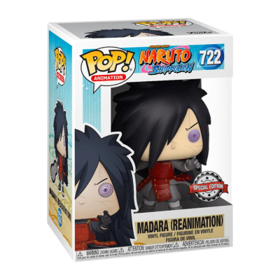 Figura Pop! Animation Madara (Reanimation) Naruto Shippuden na caixa