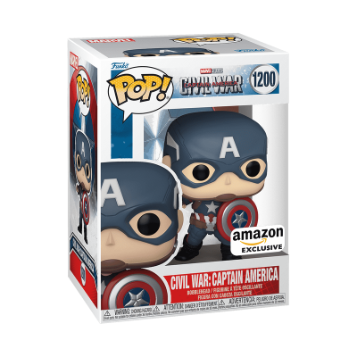 Figura Funko Pop! Capitão América na caixa