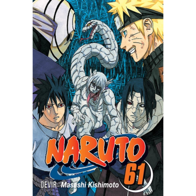 Capa do manga Naruto volume 61 com personagens e logo