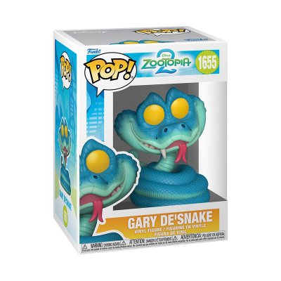 Funko Pop Gary De'Snake Zootopia vinil na caixa