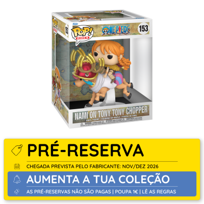 Figura Funko Pop Nami on Tony Tony Chopper na caixa