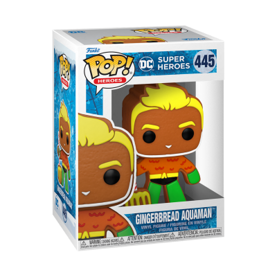 Figura Funko Pop! Gingerbread Aquaman na caixa