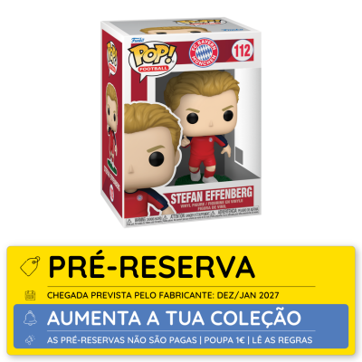 Funko Pop Football Stefan Effenberg em caixa com design do FC Bayern München