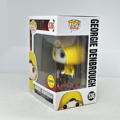 Figura Funko Pop Georgie Denbrough em caixa com mostrador