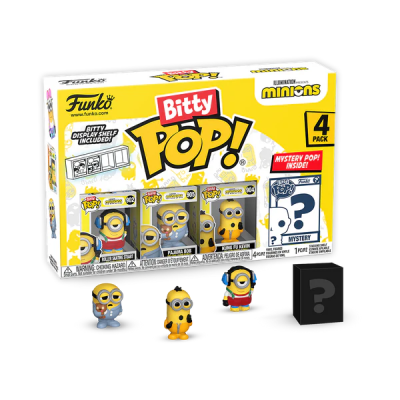 Embalagem Funko Bitty Pop! Minions 4 Pack com 4 figuras colecionáveis