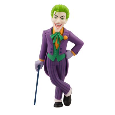 Figura do Coringa com fato colorido e bengala