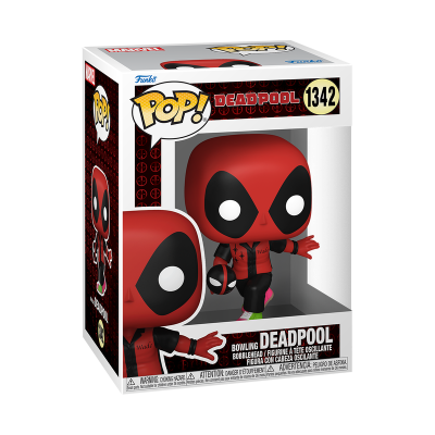 Figura Funko Pop! Deadpool número 1342 em caixa transparente