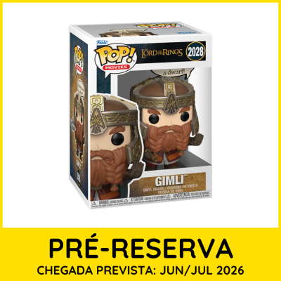Caixa de figura Funko Pop! de Gimli de The Lord of the Rings, número 2028