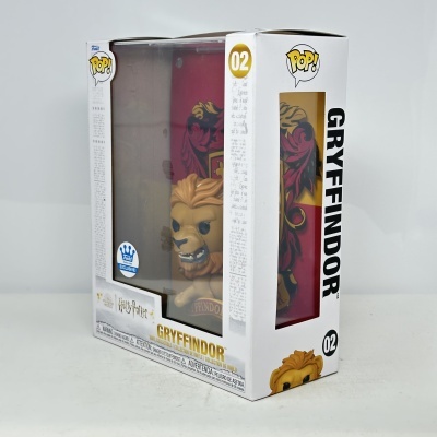 Figura Funko Pop! Grifinória Harry Potter em caixa branca com janela