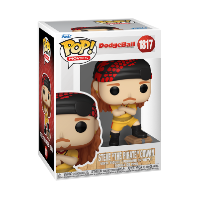 Figura Funko Pop de Steve The Pirate Cowan em caixa