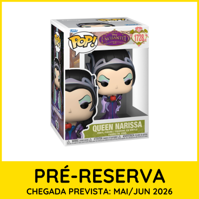 Funko Pop Queen Narissa Disney Enchanted número 1728 em embalagem de caixa de vinil