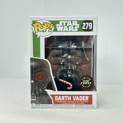 Figurina Funko Pop Darth Vader numa caixa com texto e etiqueta de edição limitada