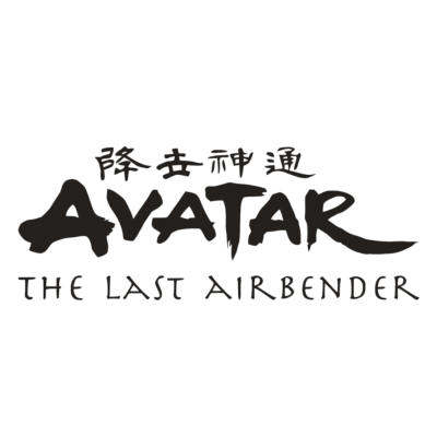 Logo Avatar The Last Airbender com caracteres chineses acima