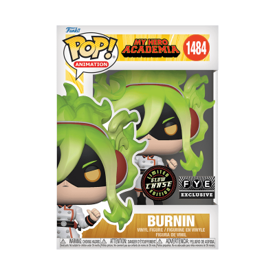 Funko Pop Burnin de My Hero Academia na embalagem