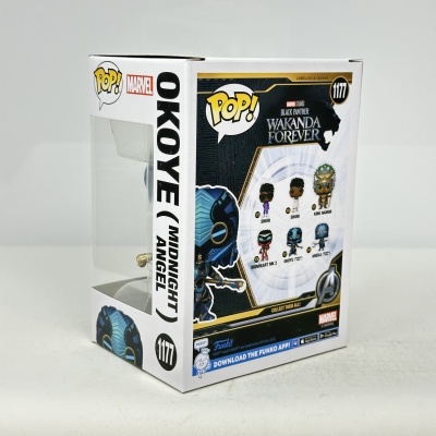 Caixa Funko Pop! Marvel personagem Okoye (Midnight Angel) número 1177