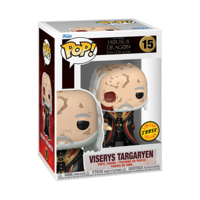 Caixa Funko Pop! Viserys Targaryen da House of the Dragon