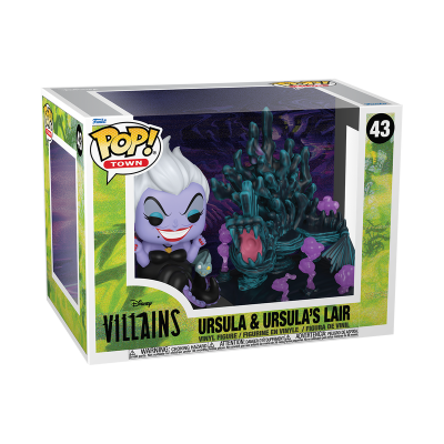 Caixa Funko Pop! Town Disney Villains Ursula e Ursula's Lair vinil nº43