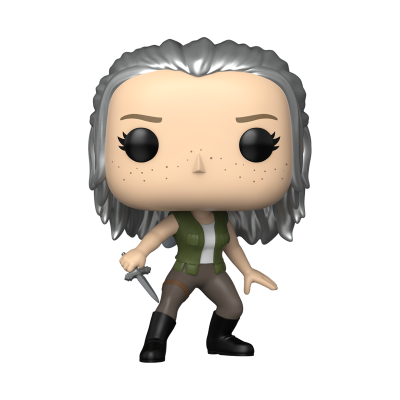 Figura Funko Pop cinza com faca