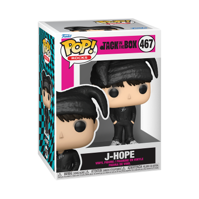 Boneco Funko Pop J-HOPE nero na caixa Jack in the Box 467
