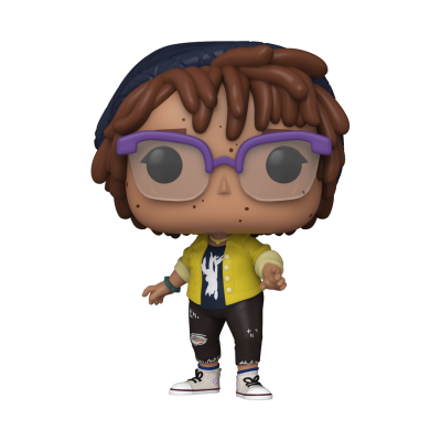 Figura Funko Pop de vinil com roupa casual colorida