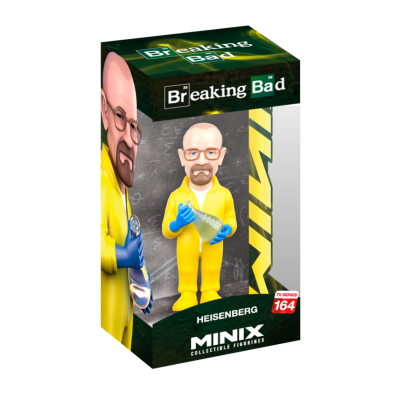 Figura colecionável Minix de Heisenberg da série Breaking Bad em embalagem