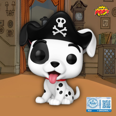 Figura Funko Pop de cão dálmata com chapéu de pirata