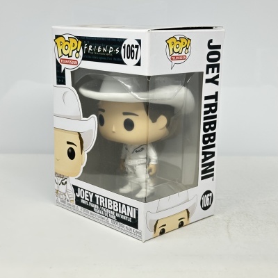 Figura Funko Pop! Joey Tribbiani de FRIENDS em caixa branca com janela