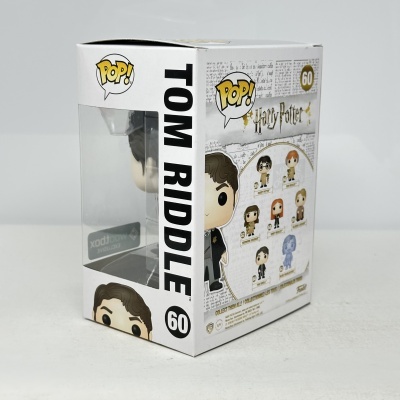 Caixa branca de Funko Pop! de Tom Riddle Harry Potter com janela transparente