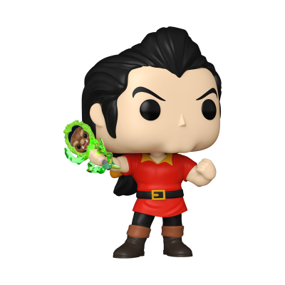 Figura Funko Pop de vinil com roupa vermelha e cabelo preto