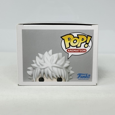Caixa de brinquedo Funko Pop! com figura de cabelo branco
