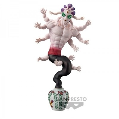 Estátua de figura com vários braços em vaso decorativo