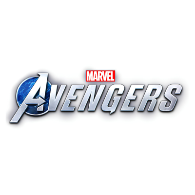 Logótipo dos Avengers da Marvel com texto destacando MARVEL e AVENGERS